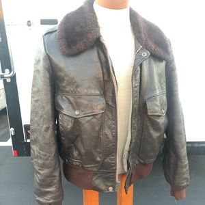 The Leather Shop, bomber style leather jacket